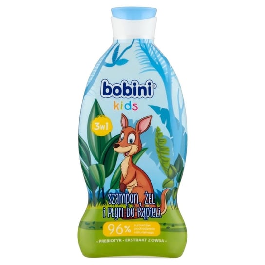 Bobini, szampon, żel i płyn do kąpieli 3w1 Super Bohater, 330 ml Bobini