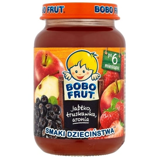 Bobo Frut, Smaki Dzieciństwa Jabłko truskawka aronia, 185 g Bobo Frut