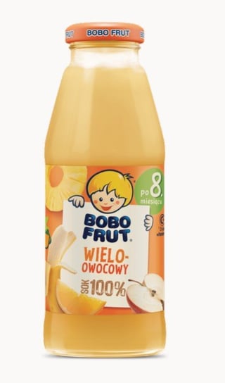 Bobo Frut, Sok 100% wieloowocowy dla niemowląt po 8 miesiącu, 300 ml Bobo Frut