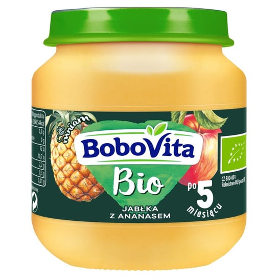 BoboVita, BIO Deserek jabłko i ananas po 5. miesiącu, 125 g BoboVita