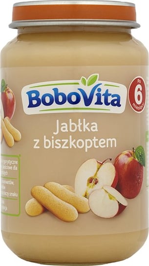 Bobovita, Deserek, Jabłka z delikatnym biszkoptem, 190 g, 6m+ BoboVita
