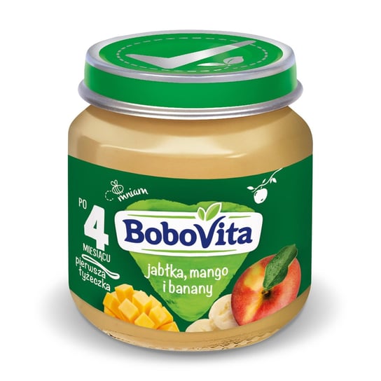 BoboVita Jabłka mango i banany po 5 miesiącu 125 g BoboVita