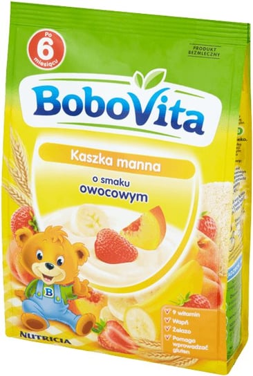 Bobovita, Kaszka manna o smaku owocowym, 180 g, 6m+ BoboVita