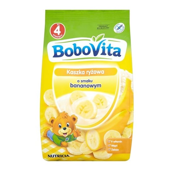 Bobovita, Kaszka ryżowa o smaku bananowym, 180 g BoboVita