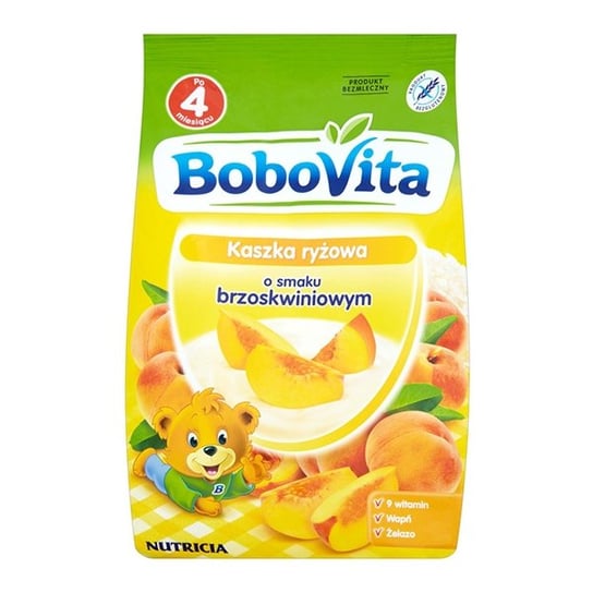 Bobovita, Kaszka ryżowa o smaku brzoskwiniowym, 180 g BoboVita