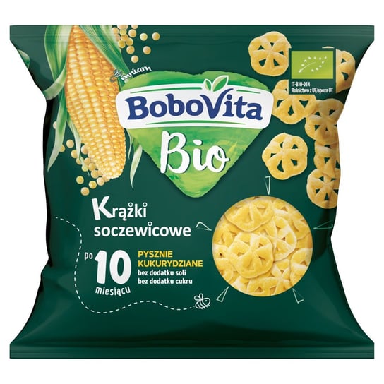 BOBOVITA Krążki soczewicowe pysznie kukurydziane po 10 miesiącu 20 g Bio BoboVita