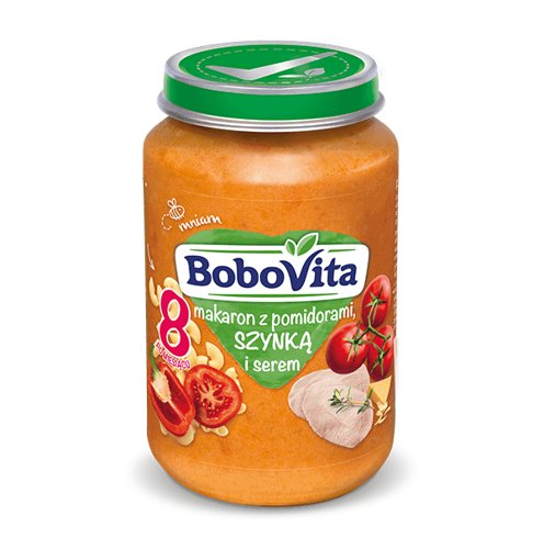 BoboVita, Makaron z pomidorami szynką i serem po 8. miesiącu, 190 g BoboVita