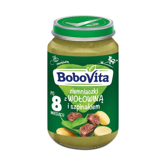 BoboVita, Obiadek po 8. miesiącu ziemniaczki z wołowiną i szpinakiem, 190 g BoboVita