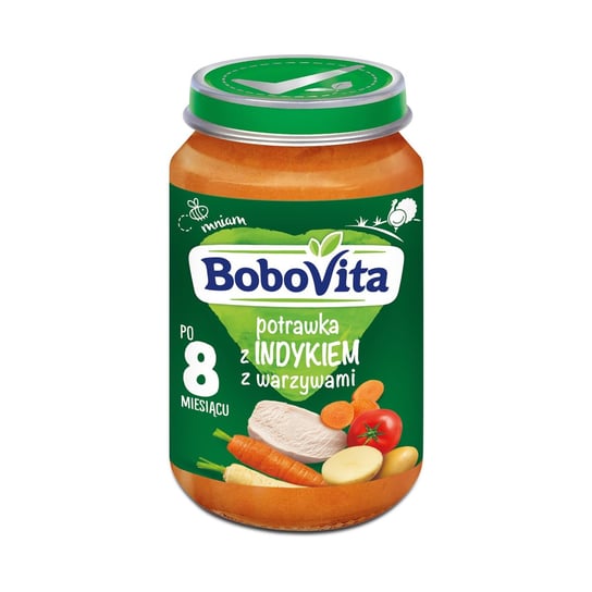 BoboVita, Obiadek po 9. miesiącu indyk w ziołach z warzywami, 190 g BoboVita