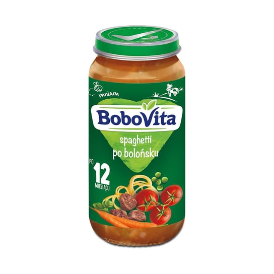 Bobovita, Obiadek, Spaghetti po bolońsku, 250 g, 12m+ BoboVita