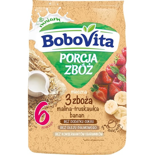 Bobovita Porcja Zbóż Mlcz 3 Zboża Mal-Tru-Ban, 210G BoboVita