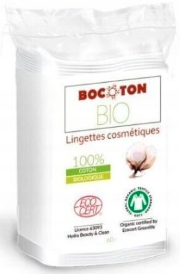 Bocoton, Bawełniane ręczniczki kosmetyczne, 60 szt. Bocoton