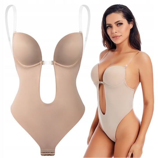 BODY DO SUKNI BIUSTONOSZ BEZ PLECÓWDO SUKIENKI NA RAMIĄCZKACH BEŻOWE XL Inna marka
