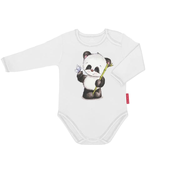 Body Niemowlęce Białe Z Nadrukami Miś Panda Z Długim Rękawem Długie Ciepłe  86 Inna marka