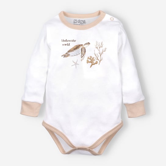 Body niemowlęce TURTLES z bawełny organicznej dla chłopca-80 NINI