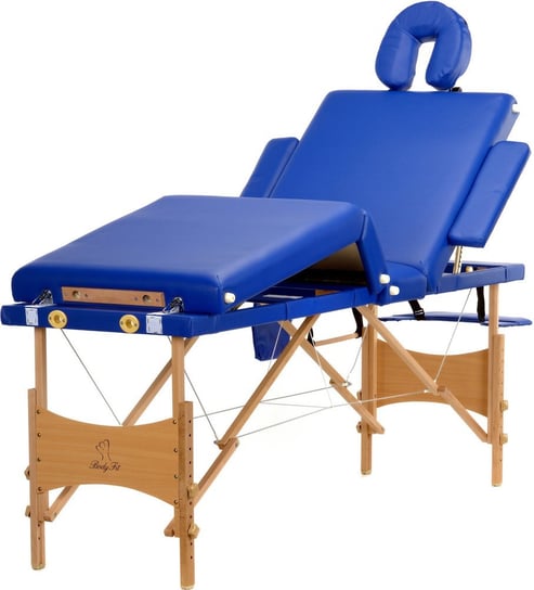 BODYFIT, Łóżko do masażu 4-segmentowe, niebieski BODYFIT