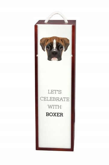 Bokser Pudełko na wino z geometrycznym psem Inna marka