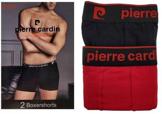 Bokserki Męskie 2-Pack Pierre Cardin Czerwone L Pierre Cardin