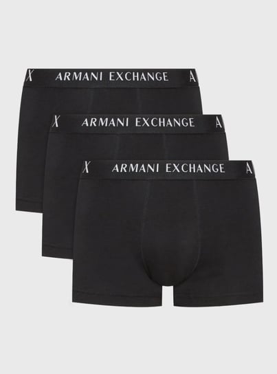 Bokserki Męskie ARMANI EXCHANGE 3-PACK Czarne M Armani Exchange