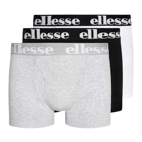 Bokserki męskie Ellesse Hali 3 pary black/grey/white S ELLESSE