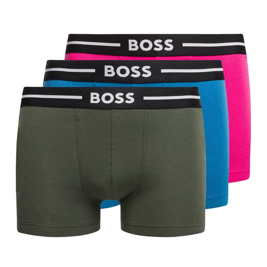 Bokserki męskie Hugo Boss Trunk Bold 3 pary czarne 50490888-970 XXL Hugo Boss