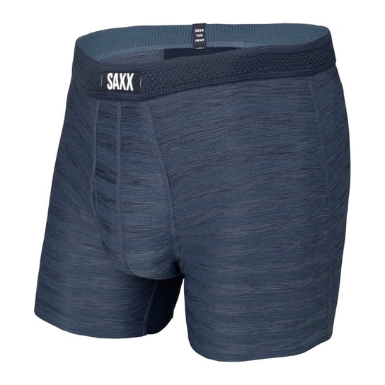 Bokserki Męskie Saxx Hot Shot Boxer Brief Fly Dark Denim Heather-Xl SAXX