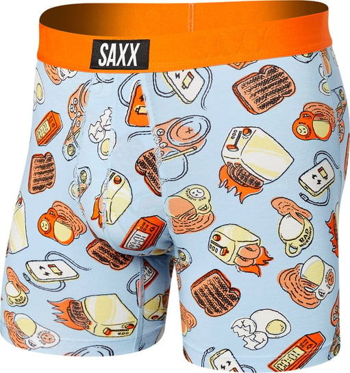 Bokserki męskie szybkoschnące SAXX VIBE Boxer Brief - toster - błękitne  -M SAXX