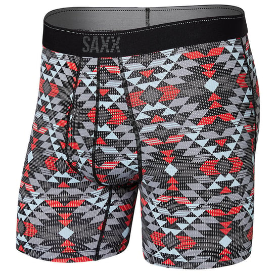 Bokserki Męskie Trekkingowe / Sportowe Z Rozporkiem Saxx Quest Boxer Brief Fly Trójkąty – Grafitowe-Xl SAXX