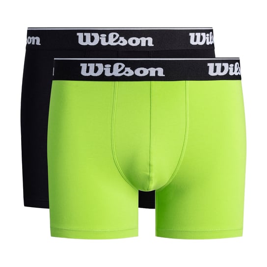 Bokserki męskie Wilson 2 pack czarne/zielone W875V-270M L Wilson