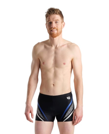 Bokserki Pływackie Męskie Arena Swim Short Graphic Black/Blue R.D6 Arena