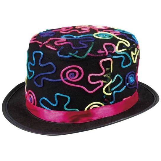 BOLAND 04239 Zabawny kapelusz kolorowe wzory szerokość głowy ok. 17,5cm Boland