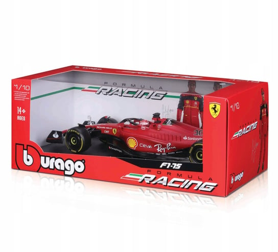 BOLID F1 Ferrari F1-75 Leclerc 1:18 BBURAGO 16811 Bburago