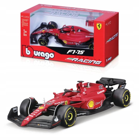 BOLID F1 Ferrari F1-75 Leclerc 1:43 BBURAGO 36832 Bburago