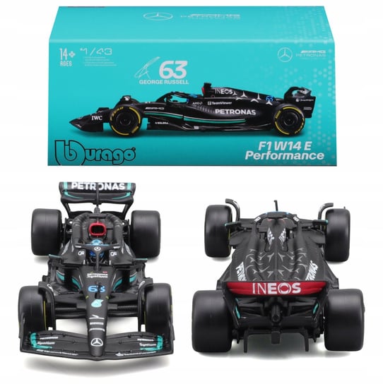 BOLID F1 Mercedes AMG W14 E 2023 George Russell 1:43 BBURAGO 18-38081 Bburago