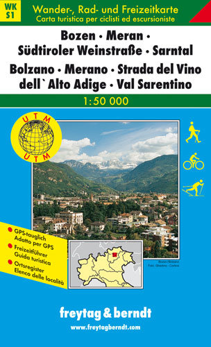 Bolzano Merano. Mapa 1:50 000 Freytag & Berndt