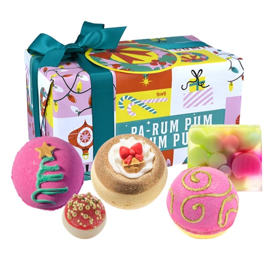Bomb Cosmetics, Jingle Bell Wrap, zestaw prezentowy kosmetyków do pielęgnacji, 5 szt. Bomb Cosmetics