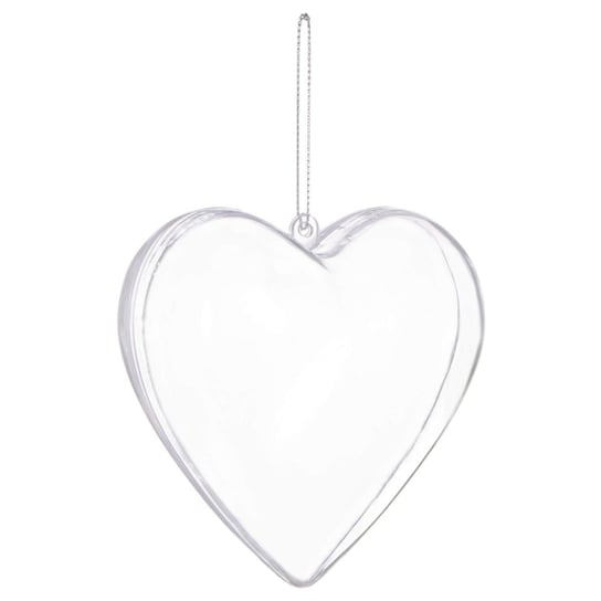 Bombka akrylowe 6cm serce plastikowe decoupage Springos