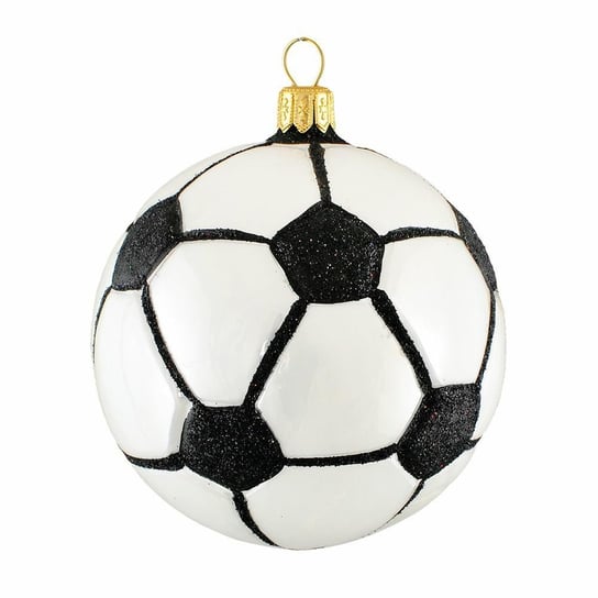 Bombka choinkowa Soccer ball, biało-czarna, 8,5x8,5x8,5 cm DekoracjaDomu.pl