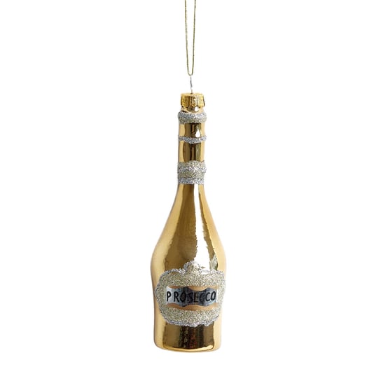 Bombka GLASSO kształtna szklana prosecco złote 16 cm HOMLA Homla