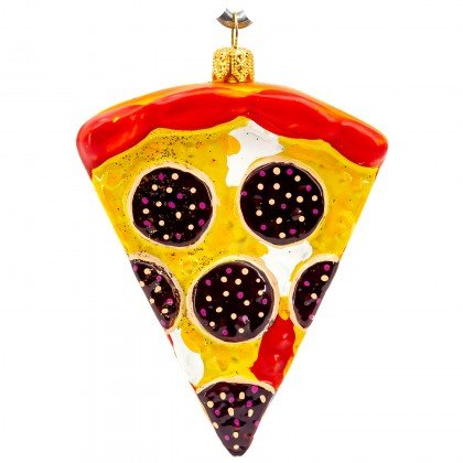 Bombka szklana choinkowa figurka kawałek pizzy pizza DecorGuru