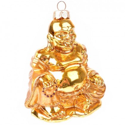 Bombka Szklana Figurka Złoty Budda DecorGuru