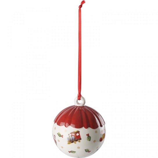 Bombka VILLEROY & BOCH Toy's Delight Decoration, kremowo-czerwona, 6 cm Villeroy & Boch
