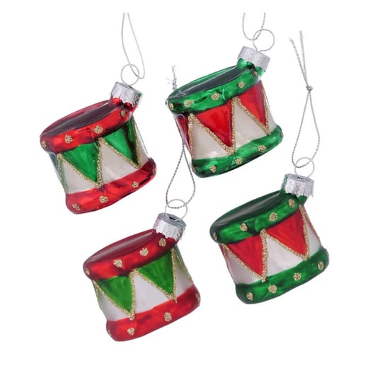 Bombki choinkowe BoltzeXmas kolorowe szklane bębenki4 sztuki Inna marka