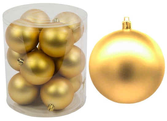 Bombki Choinkowe Plastikowe Ozdoby Świąteczne 6Cm 12Szt Złoty Inna marka