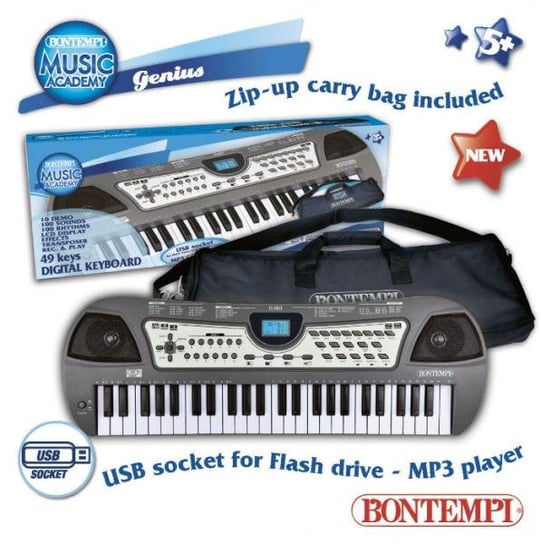 Bontempi Play Keyboard 49 Midi Keys + Torba Dante (041-33347) Bontempi