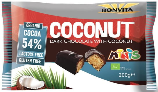 Bonvita, batony kokosowe bezglutenowe, bez laktozy bio, 10x20 g BONVITA