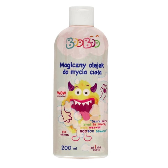 BOOBOO, Magiczny olejek do mycia ciała zmieniający kolor od 1 dnia życia 200ml BooBoo