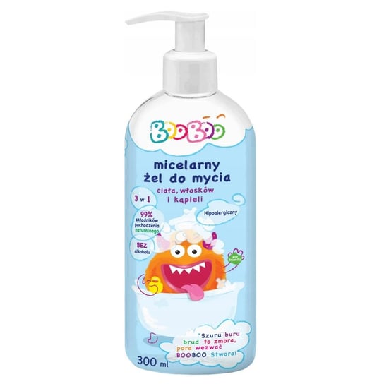 BooBoo Micelarny Żel do mycia ciała włosów i kąpieli 300ml BooBoo
