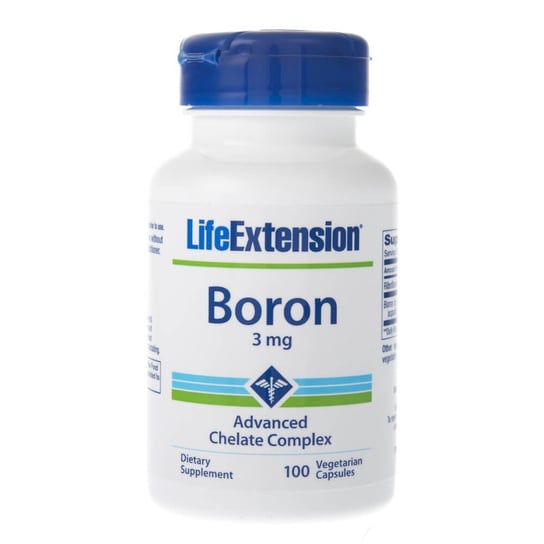 Bor LIFE EXTENSION, 3 mg,  Suplement diety, 100 kaps. Life Extension