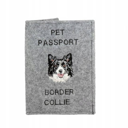 Border Collie Haftowany pokrowiec na paszport Inna marka